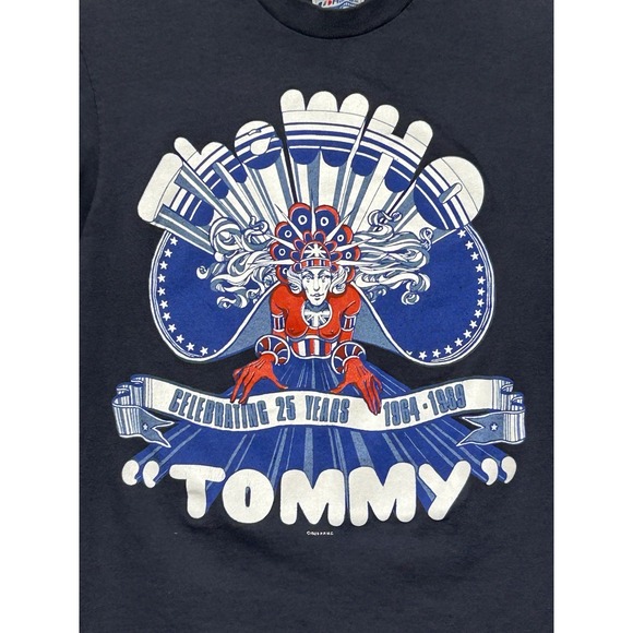 Vintage The Who Shirt Mens S Hanes Tag Tommy 25 Years Tour 1989 Rock Concert 80s - Picture 2 of 9